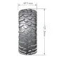 CR-Rowdy Tires - Rims 1.9" Black 1/10 (x2) Louise RC Louise RC LR-T3233VBC - 2 LR-T3233VBC-CR-Rowdy Tires - Rims 1.9" Black 1/10 (x2) Louise RC - LR-T3233VBC