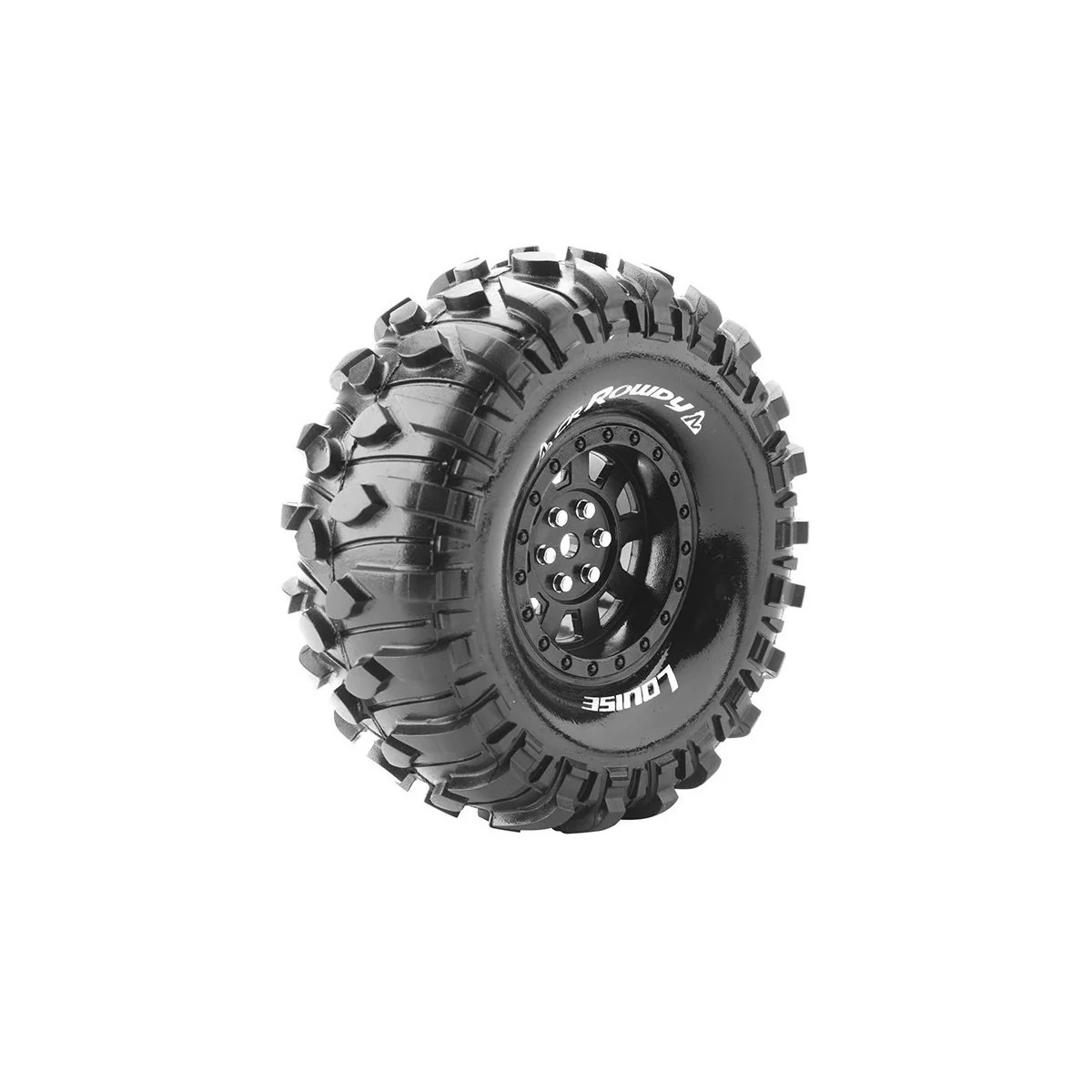Pneus CR-Rowdy + Jantes 1.9" Noir 1/10 (x2) Louise RC Louise RC LR-T3233VBC - 1 Pneus CR-Rowdy + Jantes 1.9" Noir 1/10 (x2) Louise RC Louise RC LR-T3233VBC - 1
