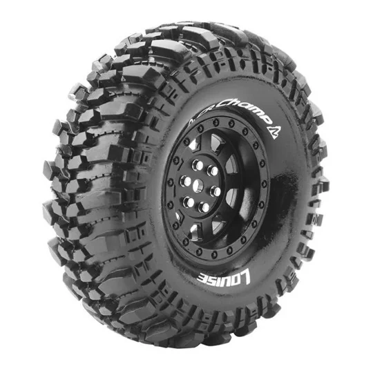 Pneus CR-Champ + Jantes 1.9" Noir 1/10 (x2) Louise RC Louise RC L-T3231VB - 1 L-T3231VB-Pneus CR-Champ + Jantes 1.9" Noir 1/10 (x2) Louise RC - L-T3231VB