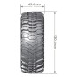 L-T3231VB-Pneus CR-Champ + Jantes 1.9" Noir 1/10 (x2) Louise RC - L-T3231VB