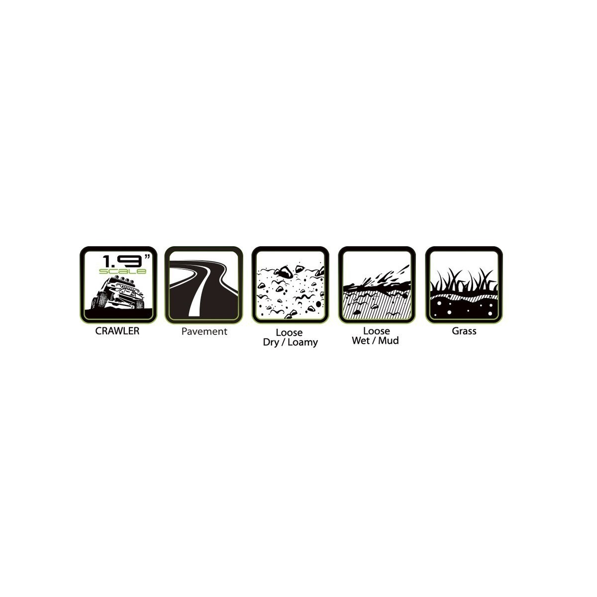 CR-Champ Tires - Rims 1.9" Black 1/10 (x2) Louise RC Louise RC L-T3231VB - 3 CR-Champ Tires - Rims 1.9" Black 1/10 (x2) Louise RC Louise RC L-T3231VB - 3