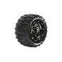 L-T3331SBC-Pneus MT-Cyclone + Jantes Chrome Noir Traxxas Maxx (x2) Louise RC - L-T3331SBC