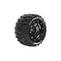 L-T3331SBC-Pneus MT-Cyclone + Jantes Chrome Noir Traxxas Maxx (x2) Louise RC - L-T3331SBC