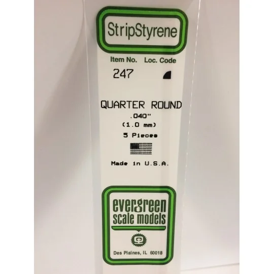Quarter round 1.0x350mm Ref: 247 - Evergreen - S1370247 S1370247-Quarter Round 1.0x350mm Ref: 247 - Evergreen - S1370247