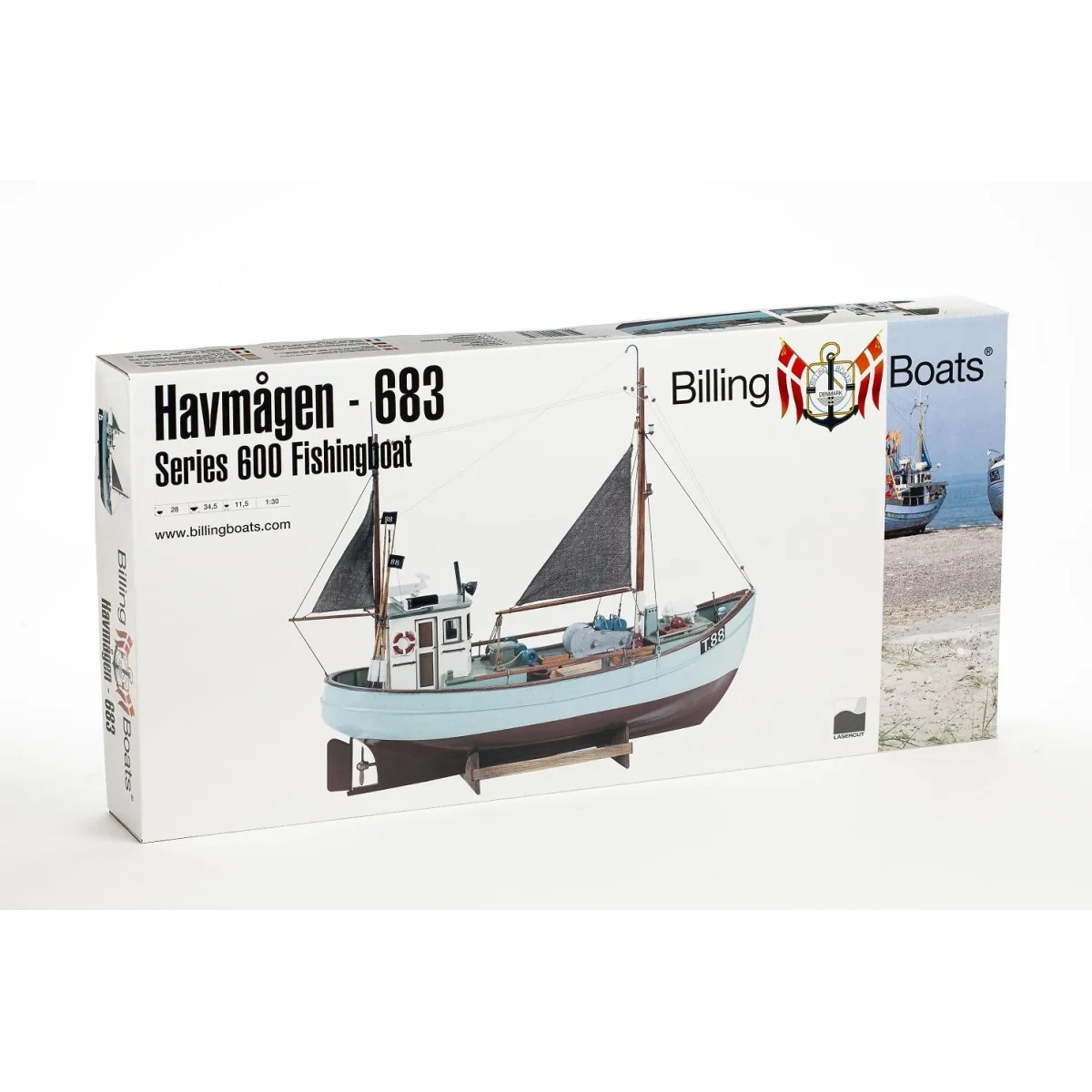 Bateau à construire Havmagen 683 1/30 Billing Boats S052683 - 2 Bateau à construire Havmagen 683 1/30 Billing Boats S052683 - 2