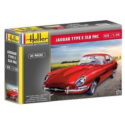 Jaguar Type E 3L8 FHC 1/24 Heller + colle et peintures Heller HEL-56709 - 1