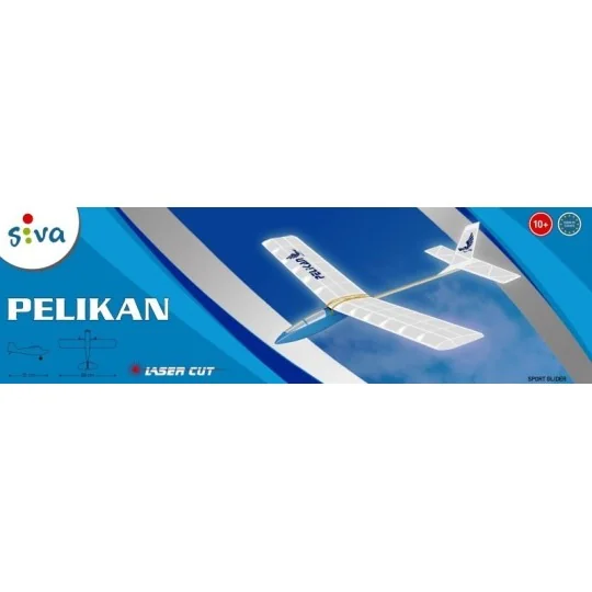 Planeur Pelikan découpe laser balsa Siva Siva SV-70020 - 2 SV-70020-Planeur Pelikan découpe laser balsa Siva - SV-70020
