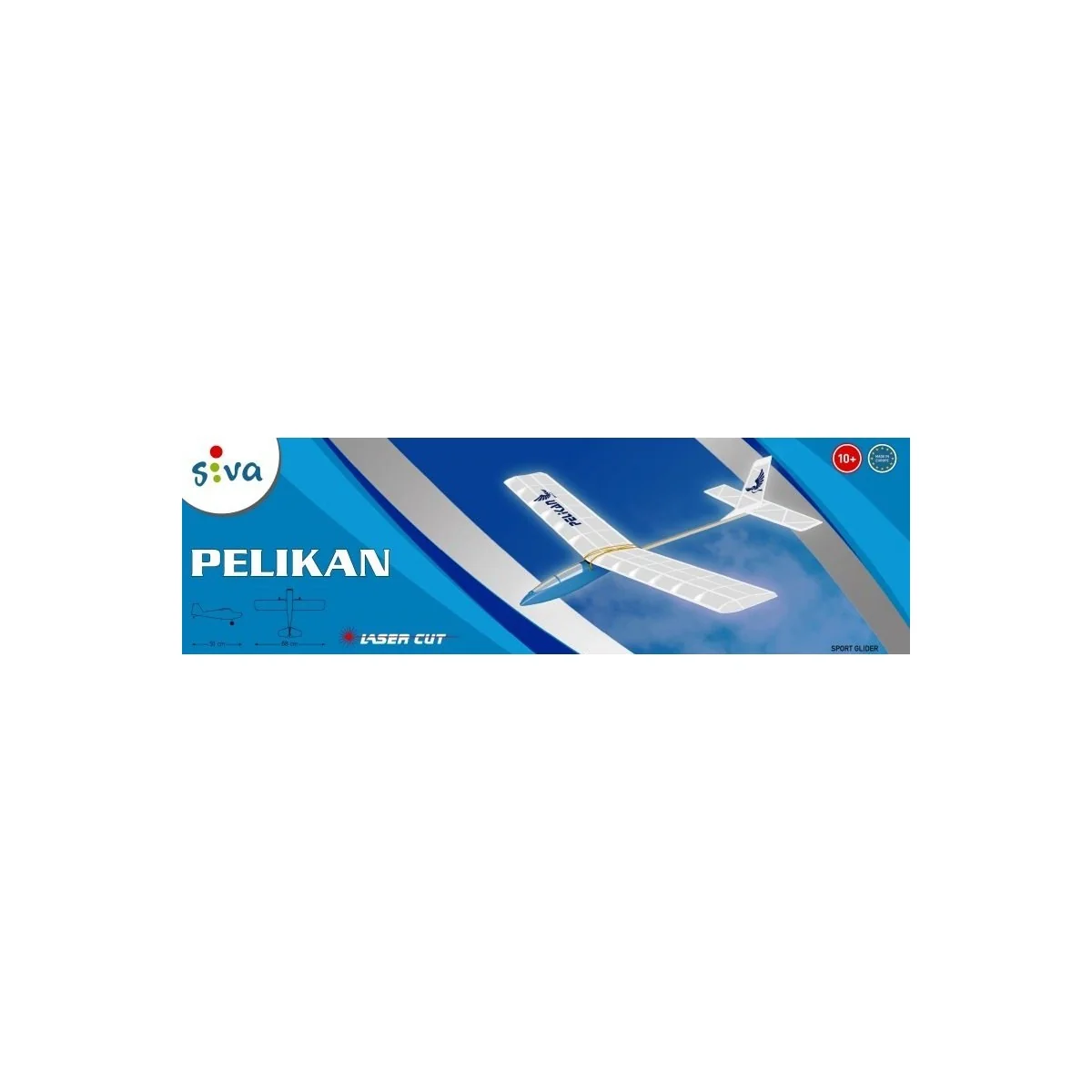 Pelikan glider laser cutting balsa Siva Siva SV-70020 - 2 Pelikan glider laser cutting balsa Siva Siva SV-70020 - 2