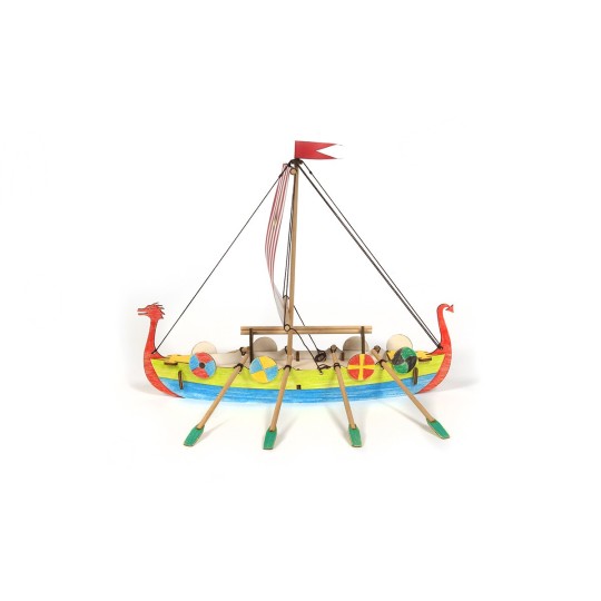 20001-Boat Viking kit construction wood OcCre