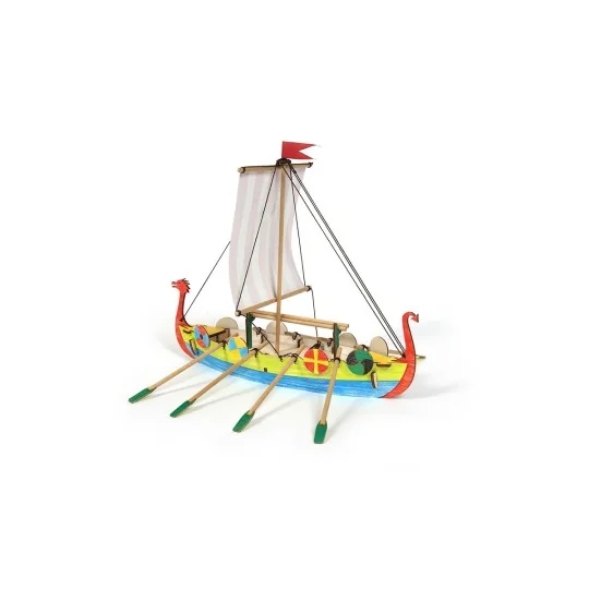 20001-Bateau Viking kit construction bois OcCre - 20001