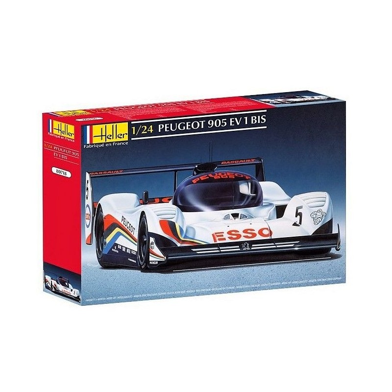 Peugeot 905 EV 1 BIS 1/24 Heller + colle et peintures Heller HEL-56718 - 1