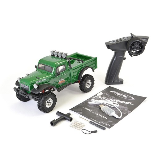 FTX5524GN-Outback Mini X Texan Crawler 2.4Ghz Green 1/18 RTR FTX