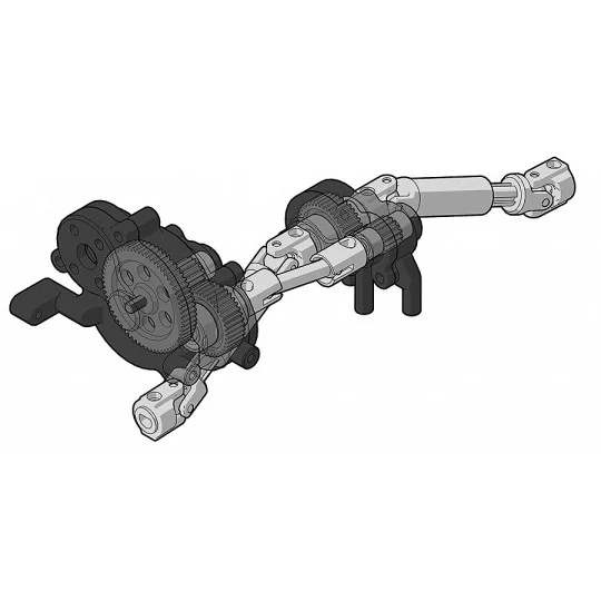 EL20180-Enduro24 Sendero Trail Truck Noir/Jaune 4WD 1/24 RTR Element RC