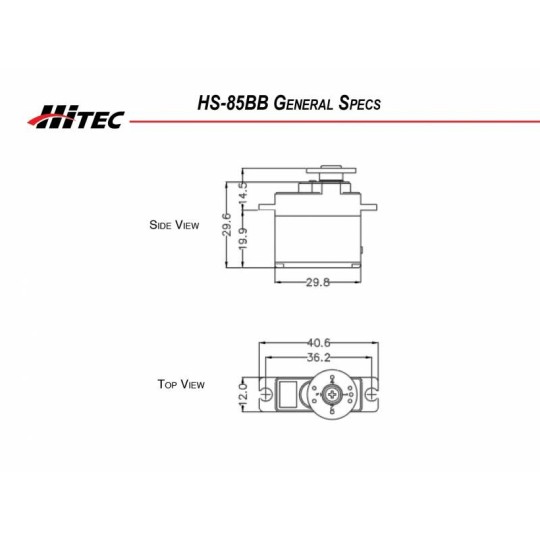 112085-Servo mini HS-85BB Hitec - 112085