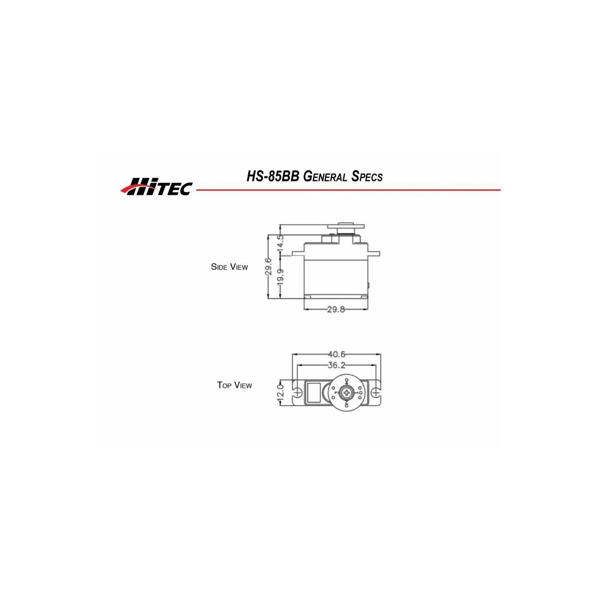 Servo mini HS-85BB Hitec Hitec 112085 - 3 Servo mini HS-85BB Hitec Hitec 112085 - 3