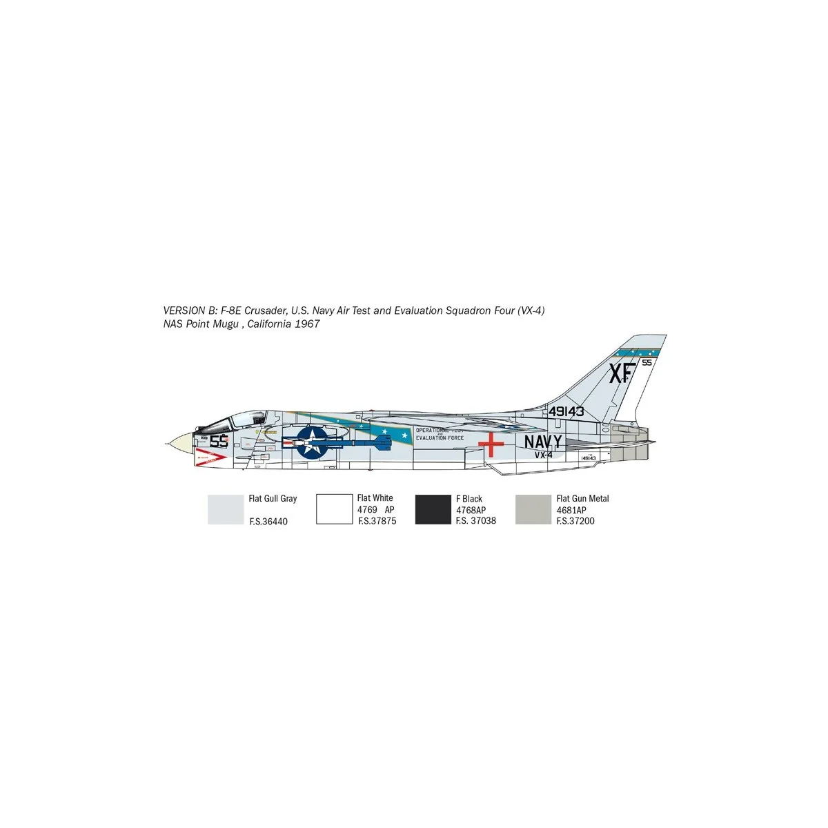 F-8E Crusader 1/72 Italeri aircraft Italeri I1456 - 5 F-8E Crusader 1/72 Italeri aircraft Italeri I1456 - 5