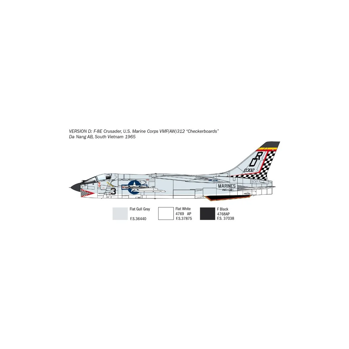 Avion F-8E Crusader 1/72 Italeri Italeri I1456 - 7