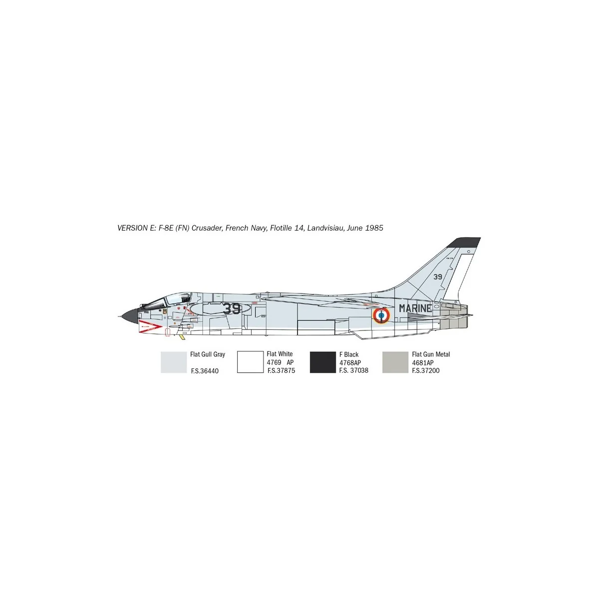 F-8E Crusader 1/72 Italeri aircraft Italeri I1456 - 8 F-8E Crusader 1/72 Italeri aircraft Italeri I1456 - 8