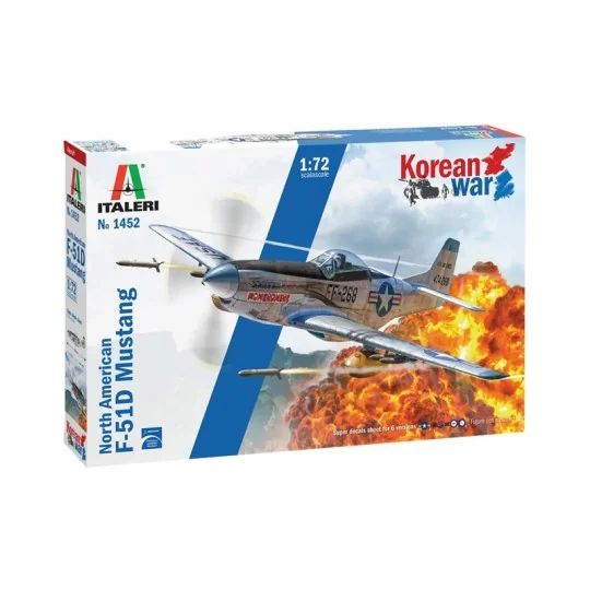 I1452-Avion F-51D Mustang Guerre de Corée 1/72 Italeri - I1452