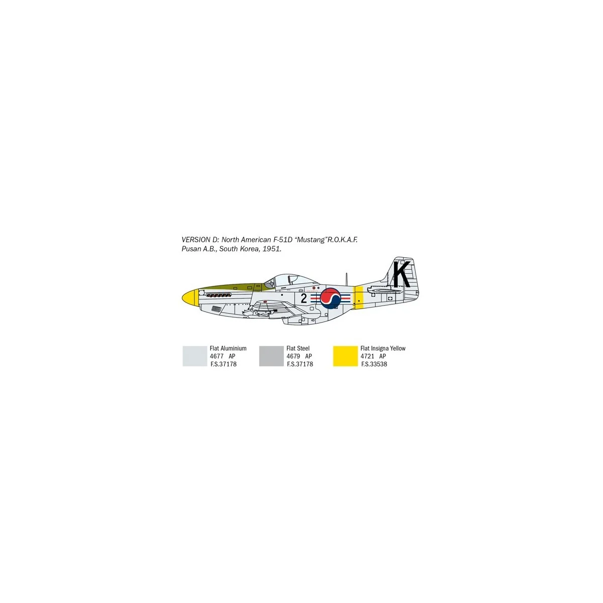 Avion F-51D Mustang Guerre de Corée 1/72 Italeri Italeri I1452 - 7