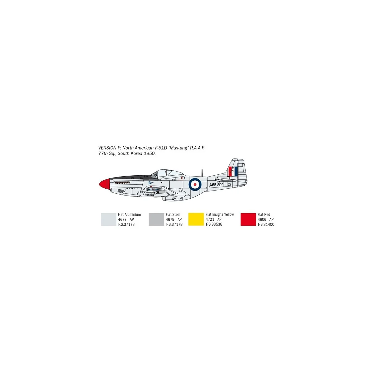 Avion F-51D Mustang Guerre de Corée 1/72 Italeri Italeri I1452 - 9