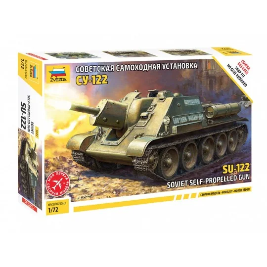 Z5043-Char soviétique canon automoteur SU-122 1/72 Zvezda