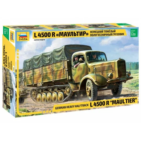 Truck Halftrack Maultier 4.5t 1/35 Zvezda Zvezda Z3603 - 1 Z3603-Truck Halftrack Maultier 4.5t 1/35 Zvezda - Z3603