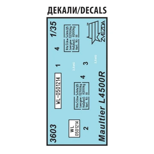 Z3603-Camion Halftrack Maultier 4,5t 1/35 Zvezda