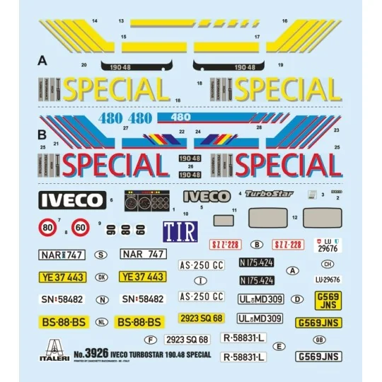 I3926-IVECO Turbostar 190.48 Special 1/24 Italeri