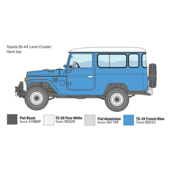 Toyota Land Cruiser BJ-44 1/24 Italeri Italeri I3630 - 4 I3630-Toyota Land Cruiser BJ-44 1/24 Italeri - I3630
