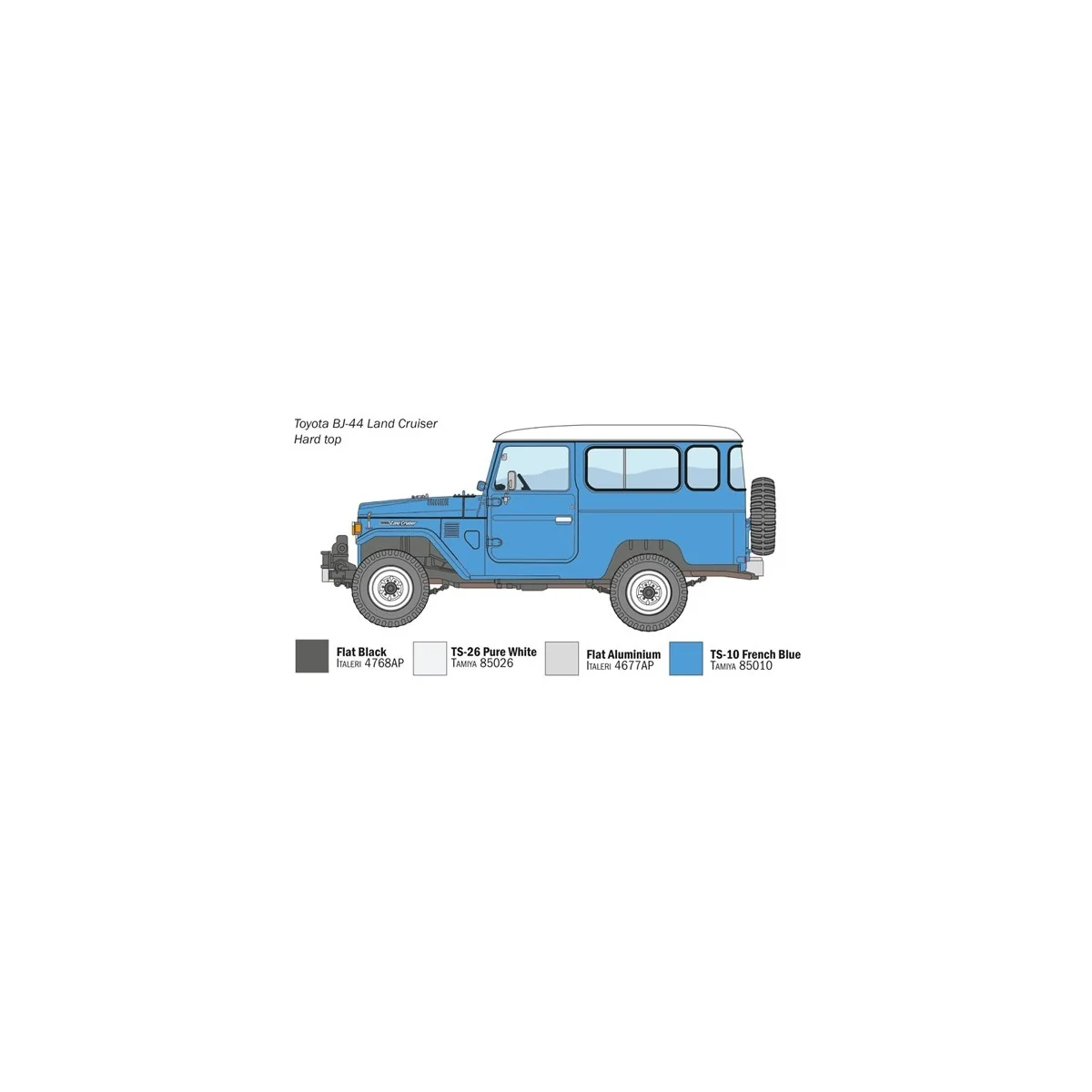 Toyota Land Cruiser BJ-44 1/24 Italeri Italeri I3630 - 4 Toyota Land Cruiser BJ-44 1/24 Italeri Italeri I3630 - 4