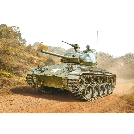 Char M24 Chaffee "Guerre de Corée" 1/35 Italeri Italeri I6587 - 1 I6587-Char M24 Chaffee "Guerre de Corée" 1/35 Italeri - I6587
