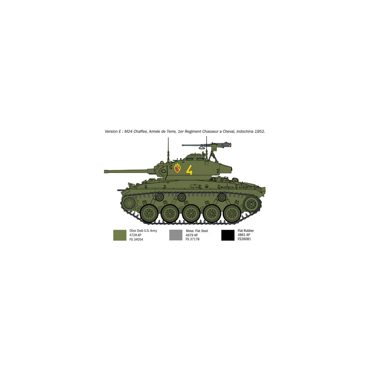 Char M24 Chaffee "Guerre de Corée" 1/35 Italeri Italeri I6587 - 8 Char M24 Chaffee "Guerre de Corée" 1/35 Italeri Italeri I6587 - 8