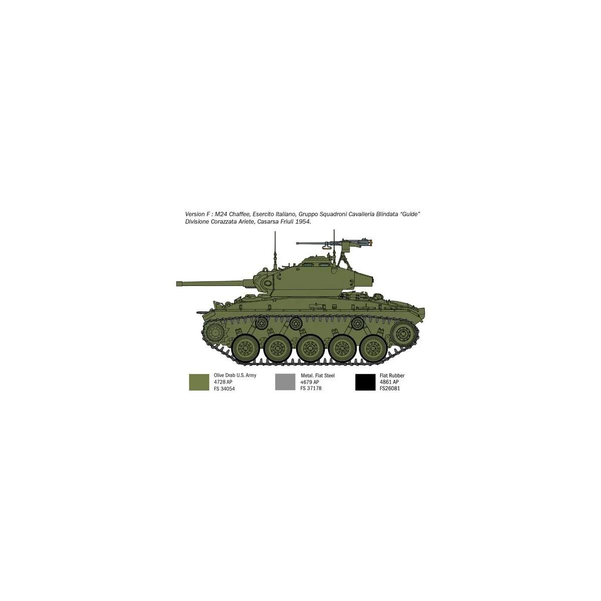 Char M24 Chaffee "Guerre de Corée" 1/35 Italeri Italeri I6587 - 9 Char M24 Chaffee "Guerre de Corée" 1/35 Italeri Italeri I6587 - 9