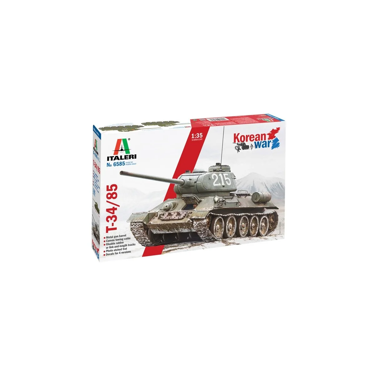 Tank T-34/85 "Korean War" 1/35 Italeri Italeri I6585 - 2