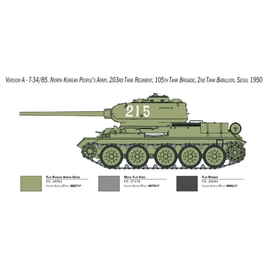 I6585-Tank T-34/85 "Korean War" 1/35 Italeri - I6585