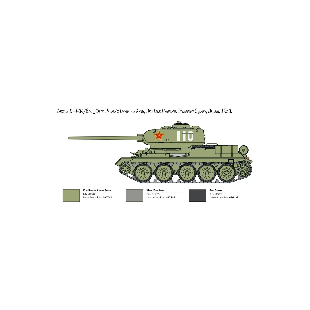 Tank T-34/85 "Korean War" 1/35 Italeri Italeri I6585 - 7