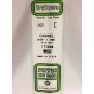 S1370265-Profilé U 4.0x350mm Ref : 265 - Evergreen - S1370265