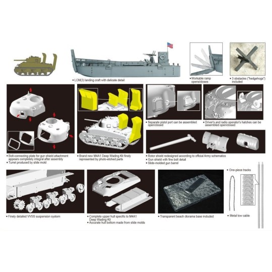 D7516-Char LCM(3) & M4A1 Sherman 1/72 Dragon