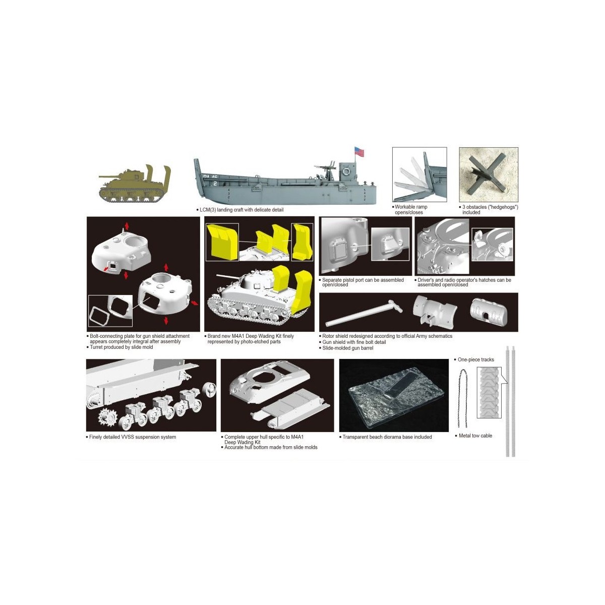 Char LCM(3) & M4A1 Sherman 1/72 Dragon  D7516 - 2
