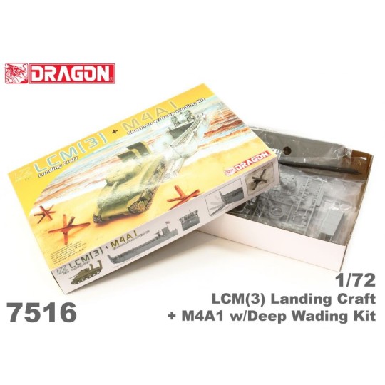 D7516-LCM Tank(3) & M4A1 Sherman 1/72 Dragon