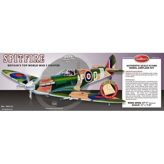 Spitfire Supermarine Guillow's Guillow's S0280403 - 1 S0280403-Spitfire Supermarine Guillow's - S0280403