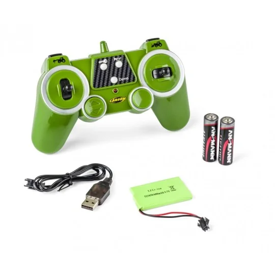 500907347-Tracteur vert avec godet avant 1/16 RTR Carson