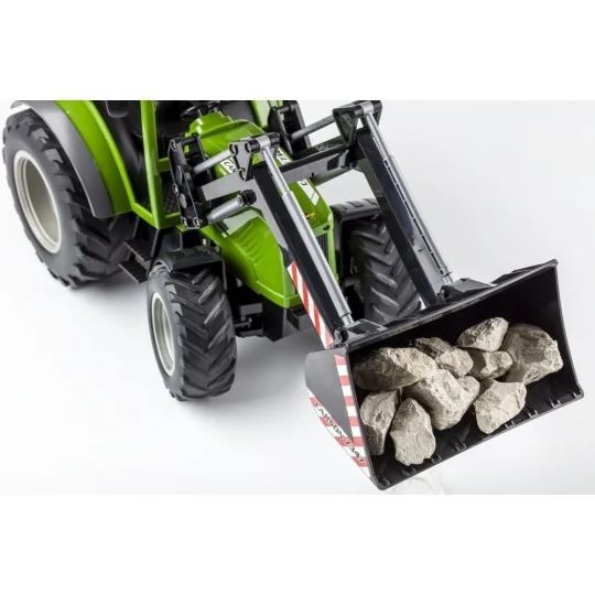 500907347-Green tractor with front bucket 1/16 RTR Carson - 500907347