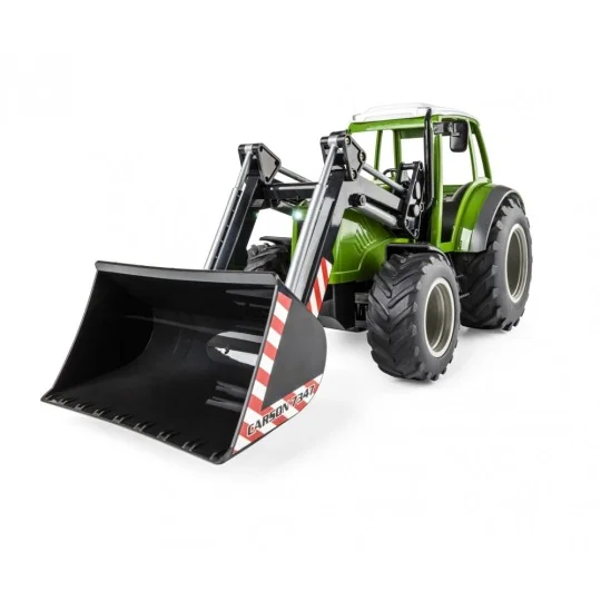 500907347-Green tractor with front bucket 1/16 RTR Carson - 500907347