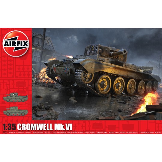 A1374-Char Cruiser Mk.VIII A27M Cromwell Mk.VI 1/35 Airfix