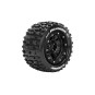 L-T3329SB-MT-Pioneer Tires + Traxxas Maxx Black Rims (x2) Louise RC