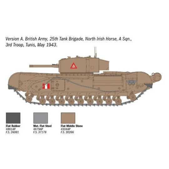 Char Churchill Mk.III 1/72 Italeri Italeri I7083 - 7 I7083-Char Churchill Mk.III 1/72 Italeri - I7083