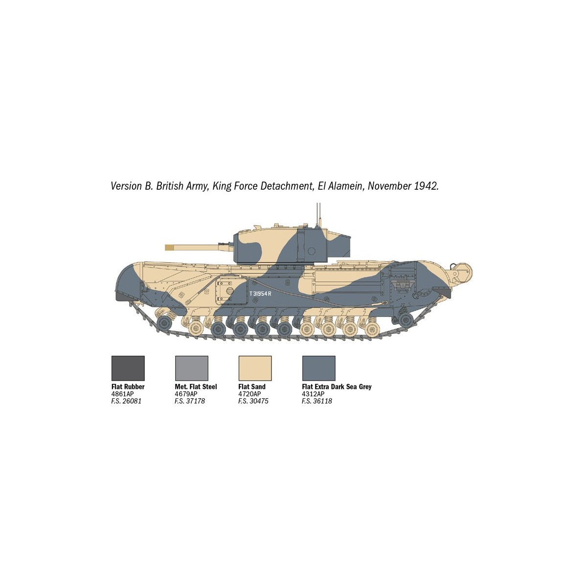 Char Churchill Mk.III 1/72 Italeri Italeri I7083 - 8