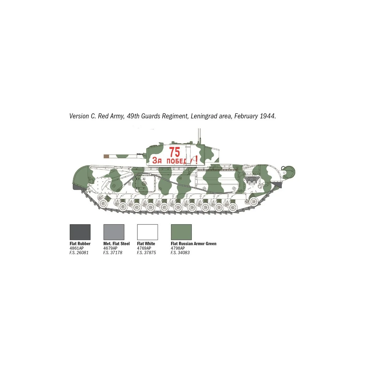 Char Churchill Mk.III 1/72 Italeri Italeri I7083 - 9 Char Churchill Mk.III 1/72 Italeri Italeri I7083 - 9
